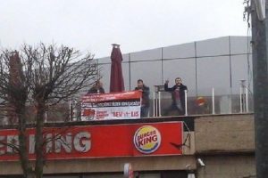 Bursa'da Burger King protestosu