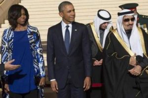 Kral Selman Obama'yı bırakıp gitti