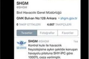Kural dışı konuşan pilota ceza