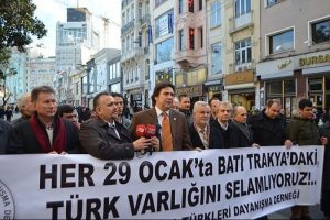 Batı Trakya'da "29 Ocak" direnişi anıldı