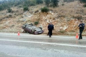 Burnu bile kanamadan kurtuldu