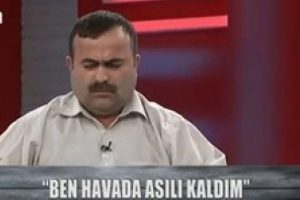 U&ccedil;an Adam Sabri canlı yayında &ccedil;ıldırdı!