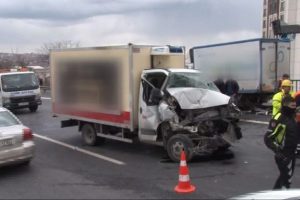 Trafiği fel&ccedil; eden kaza!