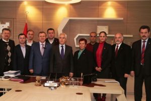 CHP il y&ouml;netiminden Bozbey'e ziyaret