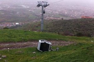 Bergama Antik Kenti'nde teleferik faciası ucuz atlatıldı