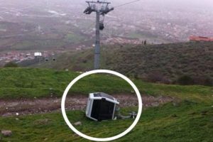 Korkun&ccedil; olay! Teleferik faciası ucuz atlatıldı!