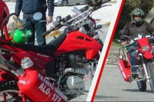 T&uuml;rkiye'de ilk "yangınsavar motosiklet"