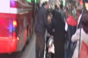 Erdoğan konvoyunda bir kadın ezilme tehlikesi yaşadı