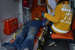 Mudanya'da trafik kazası: 1 yaralı