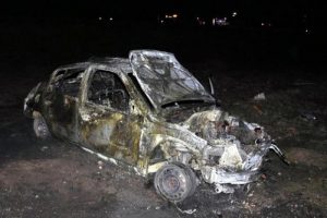 Bu otomobil bir kişiye mezar oldu!