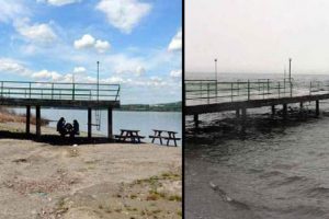 Sapanca G&ouml;l&uuml;'ndeki maksimum su y&uuml;ksekliğine az kaldı