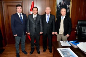 Emniyet M&uuml;d&uuml;r&uuml; Selami Yıldız'ı makamında ziyaret ettiler...