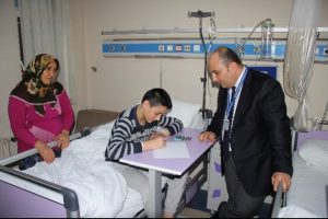 Tedavi g&ouml;ren &ccedil;ocuklar i&ccedil;in resim yarışması