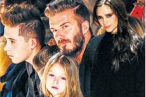 Beckham'lardan defile &ccedil;ıkarması!