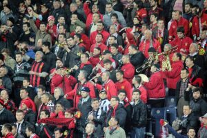 Eskişehirspor taraftarlarından Bursaspor'a destek!