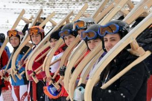 T&uuml;rkiye'de ilk karda kızak şampiyonası Paland&ouml;ken'de d&uuml;zenlendi