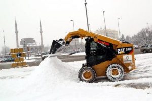 Kayseri kent merkezinde kar kalınlığı 40 santim