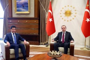 Ne&ccedil;irvan Barzani'yi kabul etti