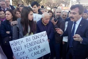 K&ouml;pek katliamına sessiz kalamadılar