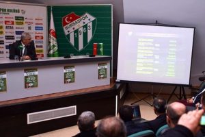 Başkan B&ouml;l&uuml;kbaşı Bursaspor taraftarları ile buluştu