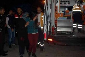 Kendisini kovalayan şahıslardan ka&ccedil;arken...