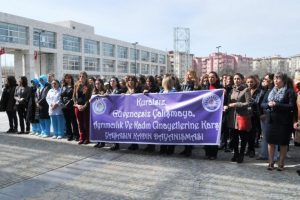 Nil&uuml;fer Belediyesi personelinden dayanışma &ccedil;ağrısı