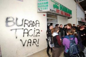 Turistlerden hamamda taciz iddiası...
