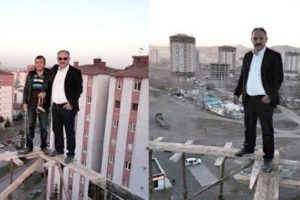 Akıl almaz g&ouml;r&uuml;nt&uuml;! İş g&uuml;venliğini hi&ccedil;e saydılar