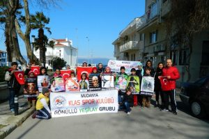 Minik sporculardan uyuşturucuya hayır y&uuml;r&uuml;y&uuml;ş&uuml;