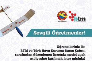 Bursalı gen&ccedil;ler i&ccedil;in 'model u&ccedil;ak' at&ouml;lyesi