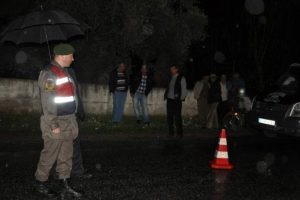 Dere yatağında bomba bulundu