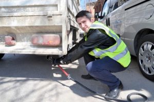 Karacabey'de egzoz gazı kontrol&uuml;