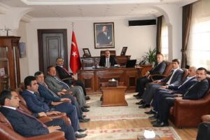 Y&uuml;ksekovalı muhtarlardan Vali Canbolat'a ziyaret