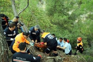 60 metrelik u&ccedil;urumdan sağ &ccedil;ıktılar