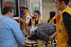 Bursa'da yaşlı adam &ouml;l&uuml;mle burun buruna geldi