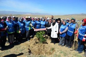 &Ouml;zgecan anısına Kırşehir'de fidan dikildi