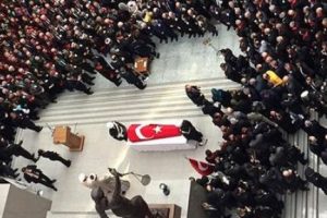 Şehit savcı Mehmet Kiraz i&ccedil;in cenaze t&ouml;reni