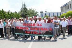 Bursa'da termik santral tepkisi s&uuml;r&uuml;yor
