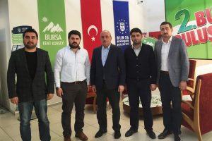 Mudanyalı gen&ccedil;lerden Kent Konseyine ziyaret