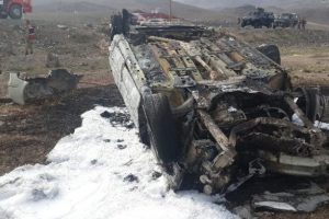 Otomobil şarampole yuvarlandı: 1 &ouml;l&uuml;