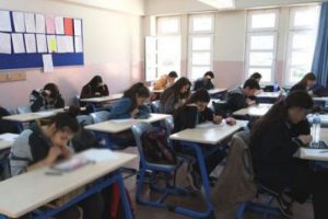 TEOG deneme sınavını tablet bilgisayarla yaptılar