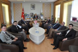 SP adaylarından İneg&ouml;l Belediye Başkanı'na ziyaret