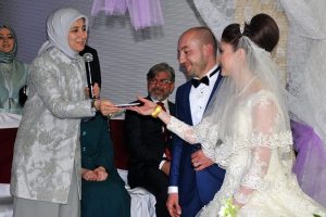 Sare Davutoğlu nikah şahidi oldu