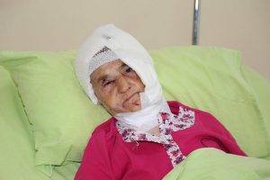 92 yaşındaki kadına ayı saldırdı