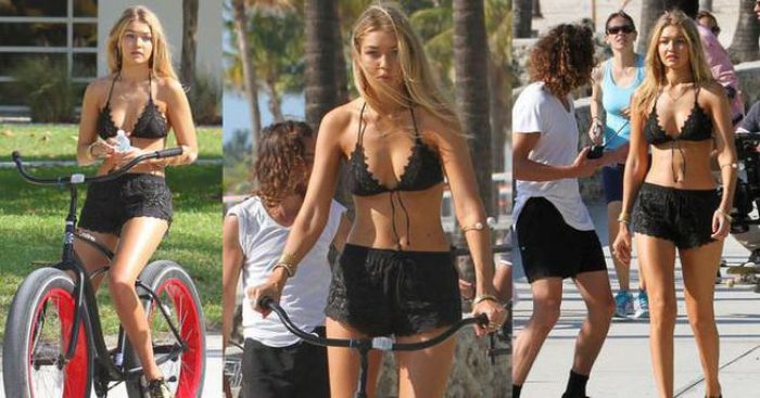 Gigi Hadid yine y&uuml;rek hoplattı..