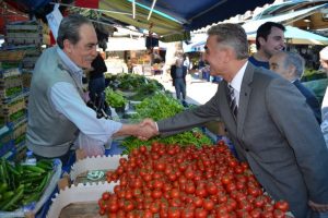 B&uuml;y&uuml;kataman'dan Bursa esnafına ziyaret