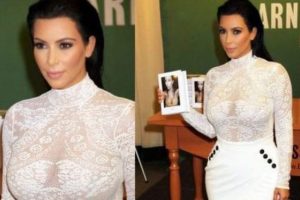 Hayvanseverler Kim Kardashian'ın imza g&uuml;n&uuml;n&uuml; bastı...