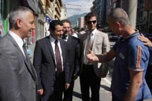 Zırhlıoğlu'ndan esnaf ve k&ouml;y ziyareti