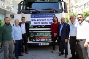 Bursa esnafından Suriye'ye yardım TIR'ı