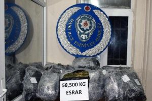 58 kilo esrar ele ge&ccedil;irildi